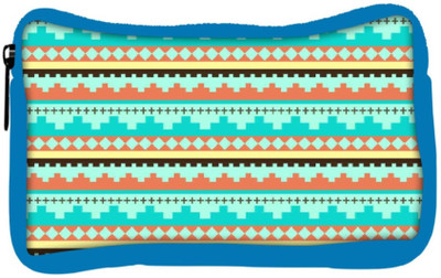 

Snoogg Eco Friendly Canvas Aztec Pattern Temple Student Pen Pencil Case Coin Purse Pouch Cosmetic Makeup Bag (BLUE) Pouch(Multicolor)