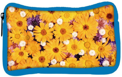 

Snoogg Eco Friendly Canvas Sunflower Designer Student Pen Pencil Case Coin Purse Pouch Cosmetic Makeup Bag (BLUE) Pouch(Multicolor)