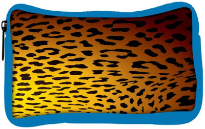 

Snoogg Eco Friendly Canvas Leopard Print Student Pen Pencil Case Coin Purse Pouch Cosmetic Makeup Bag (BLUE) Pouch(Multicolor)