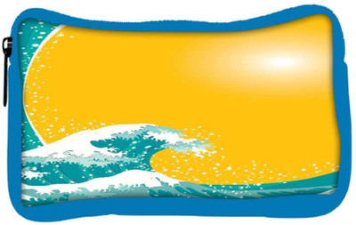 

Snoogg Eco Friendly Canvas The Great Wave Vector Background Student Pen Pencil Case Coin Purse Pouch Cosmetic Makeup Bag (BLUE) Pouch(Multicolor)