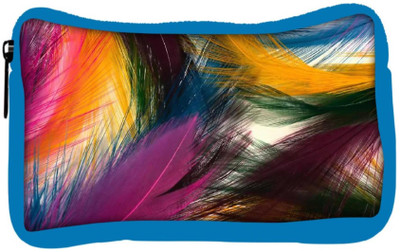 

Snoogg Eco Friendly Canvas Feather Strokes Student Pen Pencil Case Coin Purse Pouch Cosmetic Makeup Bag (BLUE) Pouch(Multicolor)