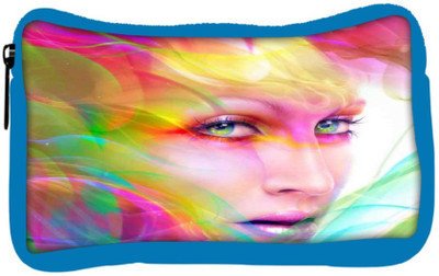 

Snoogg Eco Friendly Canvas Colorful Hair Woman 2769 Student Pen Pencil Case Coin Purse Pouch Cosmetic Makeup Bag (BLUE) Pouch(Multicolor)
