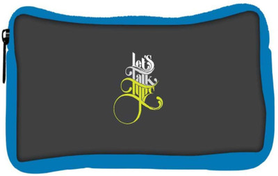 

Snoogg Eco Friendly Canvas Lets Talk Type Designer Student Pen Pencil Case Coin Purse Pouch Cosmetic Makeup Bag (BLUE) Pouch(Multicolor)