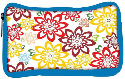 

Snoogg Eco Friendly Canvas Colorful Floral Designer Student Pen Pencil Case Coin Purse Pouch Cosmetic Makeup Bag (BLUE) Pouch(Multicolor)