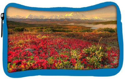 

Snoogg Eco Friendly Canvas Red Autumn Flower Designer Student Pen Pencil Case Coin Purse Pouch Cosmetic Makeup Bag (BLUE) Pouch(Multicolor)