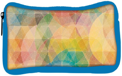 

Snoogg Eco Friendly Canvas Design Circular Mix Student Pen Pencil Case Coin Purse Pouch Cosmetic Makeup Bag (BLUE) Pouch(Multicolor)