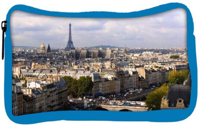 

Snoogg Eco Friendly Canvas Paris Designer Student Pen Pencil Case Coin Purse Pouch Cosmetic Makeup Bag (BLUE) Pouch(Multicolor)