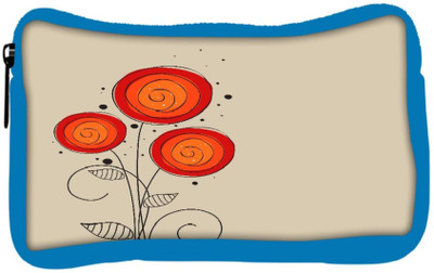 

Snoogg Eco Friendly Canvas Abstract Floral Background Student Pen Pencil Case Coin Purse Pouch Cosmetic Makeup Bag (BLUE) Pouch(Multicolor)