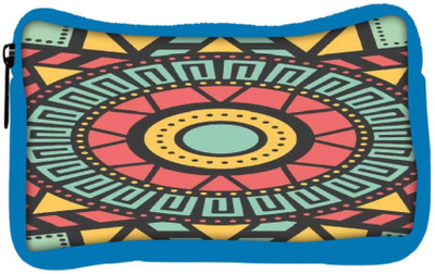

Snoogg Eco Friendly Canvas Aztec Target Vision Student Pen Pencil Case Coin Purse Pouch Cosmetic Makeup Bag (BLUE) Pouch(Multicolor)