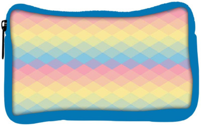 

Snoogg Eco Friendly Canvas Rainbow Clear Colourful Student Pen Pencil Case Coin Purse Pouch Cosmetic Makeup Bag (BLUE) Pouch(Multicolor)