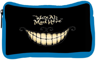 

Snoogg Eco Friendly Canvas We’Re All Mad Here Student Pen Pencil Case Coin Purse Pouch Cosmetic Makeup Bag (BLUE) Pouch(Multicolor)