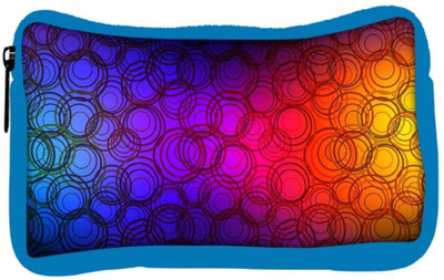 

Snoogg Eco Friendly Canvas Colourful Rings Designer Student Pen Pencil Case Coin Purse Pouch Cosmetic Makeup Bag (BLUE) Pouch(Multicolor)