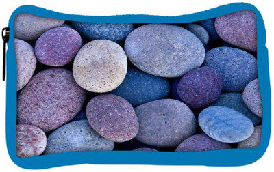 

Snoogg Eco Friendly Canvas Pebble Stone Beach Student Pen Pencil Case Coin Purse Pouch Cosmetic Makeup Bag (BLUE) Pouch(Multicolor)