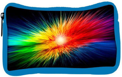 

Snoogg Eco Friendly Canvas Multicolor Abstract Design Designer Student Pen Pencil Case Coin Purse Pouch Cosmetic Makeup Bag (BLUE) Pouch(Multicolor)