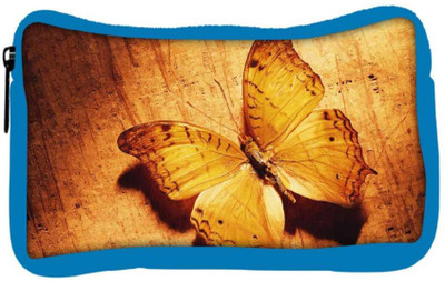 

Snoogg Eco Friendly Canvas Butterfly Designer Student Pen Pencil Case Coin Purse Pouch Cosmetic Makeup Bag (BLUE) Pouch(Multicolor)