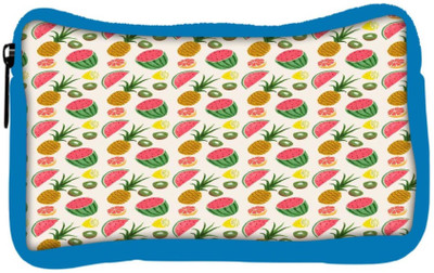 

Snoogg Eco Friendly Canvas Fruit Healthy Pattern Student Pen Pencil Case Coin Purse Pouch Cosmetic Makeup Bag (BLUE) Pouch(Multicolor)