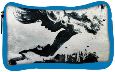

Snoogg Eco Friendly Canvas Paint Art Student Pen Pencil Case Coin Purse Pouch Cosmetic Makeup Bag (BLUE) Pouch(Multicolor)