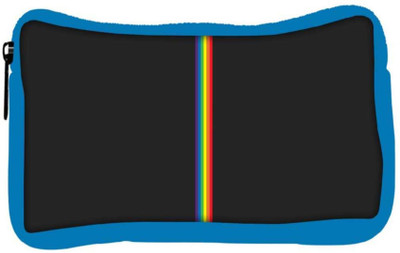 

Snoogg Eco Friendly Canvas Colored Stripes Abstract Designer Student Pen Pencil Case Coin Purse Pouch Cosmetic Makeup Bag (BLUE) Pouch(Multicolor)