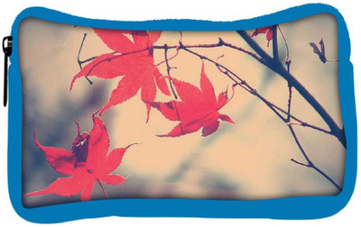 

Snoogg Eco Friendly Canvas Nature Leaves Red Student Pen Pencil Case Coin Purse Pouch Cosmetic Makeup Bag (BLUE) Pouch(Multicolor)