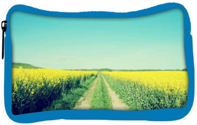 

Snoogg Eco Friendly Canvas Field Road Designer Student Pen Pencil Case Coin Purse Pouch Cosmetic Makeup Bag (BLUE) Pouch(Multicolor)