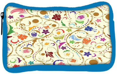 

Snoogg Eco Friendly Canvas Seamless Floral Background Student Pen Pencil Case Coin Purse Pouch Cosmetic Makeup Bag (BLUE) Pouch(Multicolor)