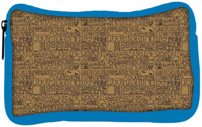 

Snoogg Eco Friendly Canvas Abstract Student Pen Pencil Case Coin Purse Pouch Cosmetic Makeup Bag (BLUE) Pouch(Multicolor)