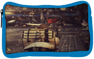 

Snoogg Eco Friendly Canvas Scooter Rains Student Pen Pencil Case Coin Purse Pouch Cosmetic Makeup Bag (BLUE) Pouch(Multicolor)