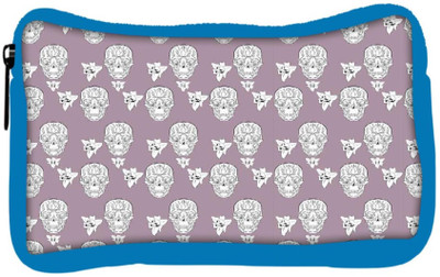 

Snoogg Eco Friendly Canvas Skull Purple Pattern Student Pen Pencil Case Coin Purse Pouch Cosmetic Makeup Bag (BLUE) Pouch(Multicolor)