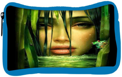 

Snoogg Eco Friendly Canvas Woman In The Jungle 2844 Student Pen Pencil Case Coin Purse Pouch Cosmetic Makeup Bag (BLUE) Pouch(Multicolor)