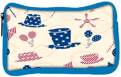 

Snoogg Eco Friendly Canvas Blue Hat Designer Student Pen Pencil Case Coin Purse Pouch Cosmetic Makeup Bag (BLUE) Pouch(Multicolor)