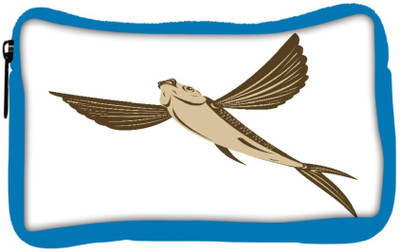 

Snoogg Eco Friendly Canvas Flying Fish Retro Style Student Pen Pencil Case Coin Purse Pouch Cosmetic Makeup Bag (BLUE) Pouch(Multicolor)