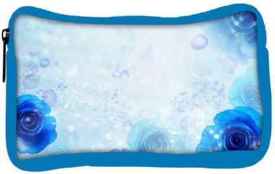 

Snoogg Eco Friendly Canvas Blue Roses Designer Student Pen Pencil Case Coin Purse Pouch Cosmetic Makeup Bag (BLUE) Pouch(Multicolor)