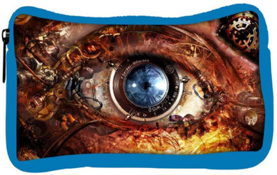 

Snoogg Eco Friendly Canvas Mechanism Of Eye Designer Student Pen Pencil Case Coin Purse Pouch Cosmetic Makeup Bag (BLUE) Pouch(Multicolor)