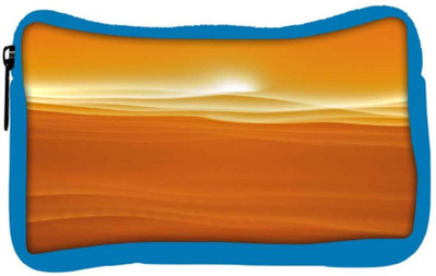 

Snoogg Eco Friendly Canvas Sandy Sunset Designer Student Pen Pencil Case Coin Purse Pouch Cosmetic Makeup Bag (BLUE) Pouch(Multicolor)