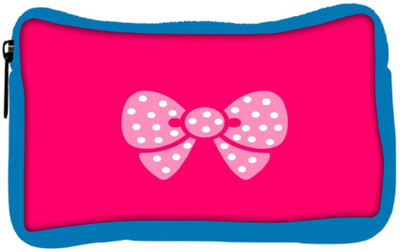 

Snoogg Eco Friendly Canvas Cute Bow Student Pen Pencil Case Coin Purse Pouch Cosmetic Makeup Bag (BLUE) Pouch(Multicolor)