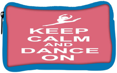 

Snoogg Eco Friendly Canvas Keep Calm And Dance On Student Pen Pencil Case Coin Purse Pouch Cosmetic Makeup Bag (BLUE) Pouch(Multicolor)