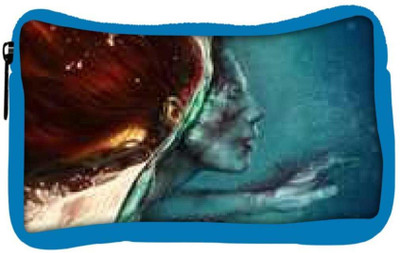 

Snoogg Eco Friendly Canvas Abstract Painting Designer Student Pen Pencil Case Coin Purse Pouch Cosmetic Makeup Bag (BLUE) Pouch(Multicolor)