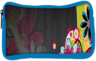 

Snoogg Eco Friendly Canvas Neon Daisies 2665 Student Pen Pencil Case Coin Purse Pouch Cosmetic Makeup Bag (BLUE) Pouch(Multicolor)