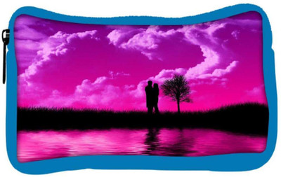 

Snoogg Eco Friendly Canvas Loving Couple Designer Student Pen Pencil Case Coin Purse Pouch Cosmetic Makeup Bag (BLUE) Pouch(Multicolor)
