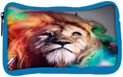 

Snoogg Eco Friendly Canvas Colorful Lion 2770 Student Pen Pencil Case Coin Purse Pouch Cosmetic Makeup Bag (BLUE) Pouch(Multicolor)