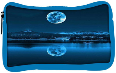 

Snoogg Eco Friendly Canvas Full Moon Reflection Student Pen Pencil Case Coin Purse Pouch Cosmetic Makeup Bag (BLUE) Pouch(Multicolor)