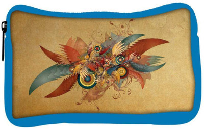 

Snoogg Eco Friendly Canvas Feathers And Circles Designer Student Pen Pencil Case Coin Purse Pouch Cosmetic Makeup Bag (BLUE) Pouch(Multicolor)