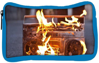 

Snoogg Eco Friendly Canvas Boombox In Fire Photography Designer Student Pen Pencil Case Coin Purse Pouch Cosmetic Makeup Bag (BLUE) Pouch(Multicolor)