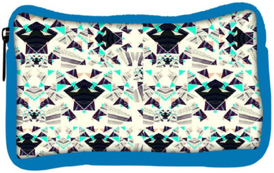 

Snoogg Eco Friendly Canvas Diamond Abstract Pattern Student Pen Pencil Case Coin Purse Pouch Cosmetic Makeup Bag (BLUE) Pouch(Multicolor)
