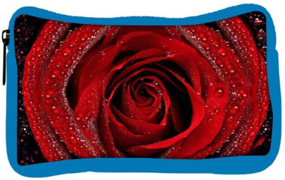 

Snoogg Eco Friendly Canvas Dew On Red Rose Designer Student Pen Pencil Case Coin Purse Pouch Cosmetic Makeup Bag (BLUE) Pouch(Multicolor)