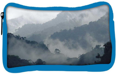 

Snoogg Eco Friendly Canvas Smoky View Designer Student Pen Pencil Case Coin Purse Pouch Cosmetic Makeup Bag (BLUE) Pouch(Multicolor)