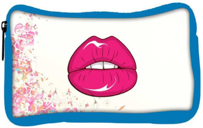 

Snoogg Eco Friendly Canvas Red Lips Designer Student Pen Pencil Case Coin Purse Pouch Cosmetic Makeup Bag (BLUE) Pouch(Multicolor)