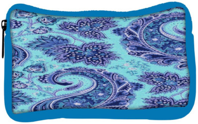 

Snoogg Eco Friendly Canvas Paisley Print Blue Student Pen Pencil Case Coin Purse Pouch Cosmetic Makeup Bag (BLUE) Pouch(Multicolor)