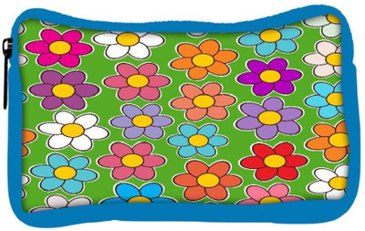 

Snoogg Eco Friendly Canvas Seamless Floral Pattern Flowers Texture Daisy Student Pen Pencil Case Coin Purse Pouch Cosmetic Makeup Bag (BLUE) Pouch(Multicolor)
