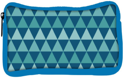 

Snoogg Eco Friendly Canvas Traingle Colourful Student Pen Pencil Case Coin Purse Pouch Cosmetic Makeup Bag (BLUE) Pouch(Multicolor)